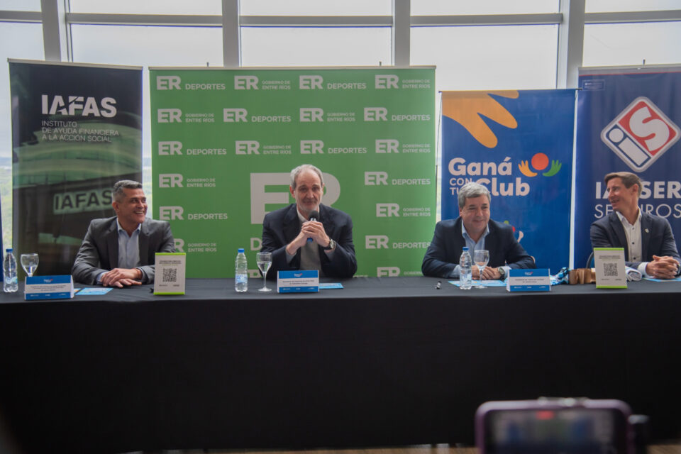 Lanzan un programa para fortalecer a los clubes deportivos de Entre Ríos