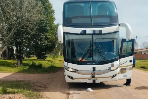 Peatón murió tras ser atropellado por un colectivo en Villaguay: el chofer dio positivo de alcoholemia