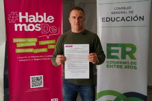 El piloto Mariano Werner adhirió al Compromiso por una Crianza Digital Saludable