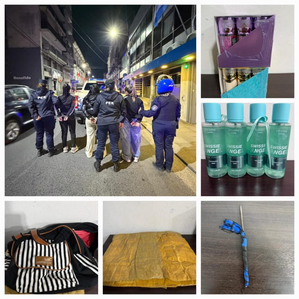 Tres mujeres detenidas tras un presunto hurto en un local comercial