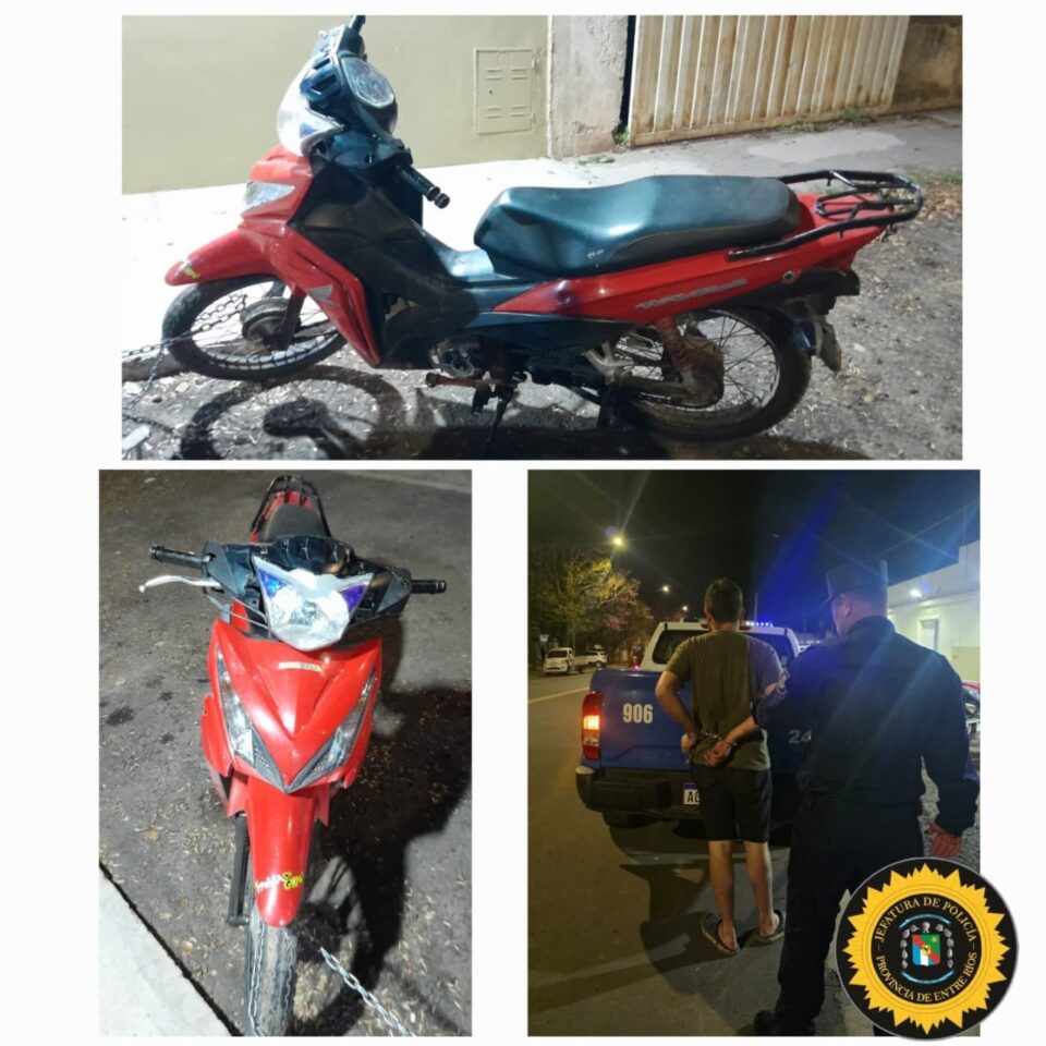 Secuestraron una Honda Wave con pedido de secuestro en Paraná