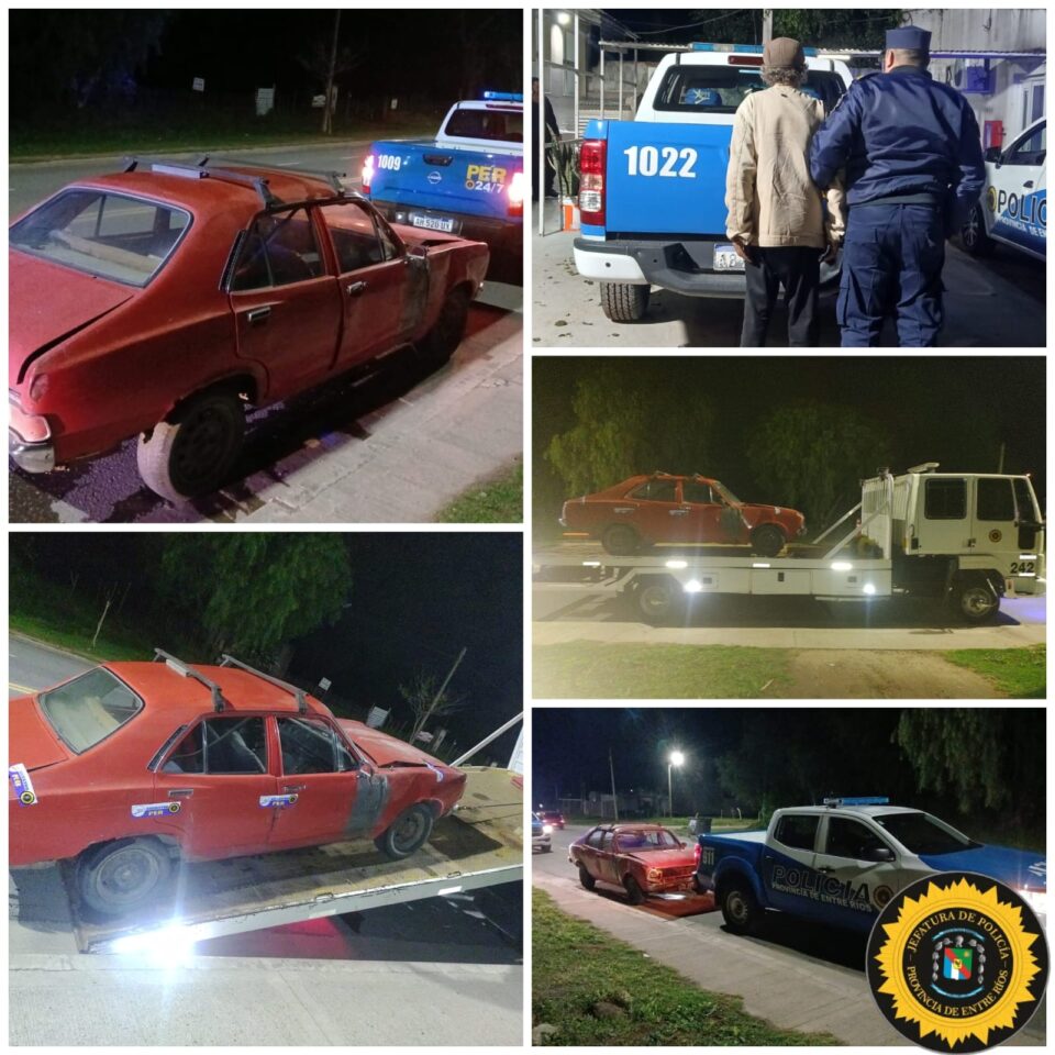 Siniestro vial en Paraná: un motociclista resultó herido y el conductor de un Dodge 1500 se dio a la fuga