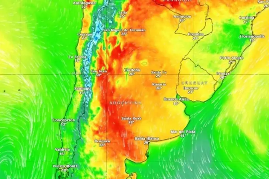 Fin de semana con calor y cambios de tiempo: cómo estará Entre Ríos