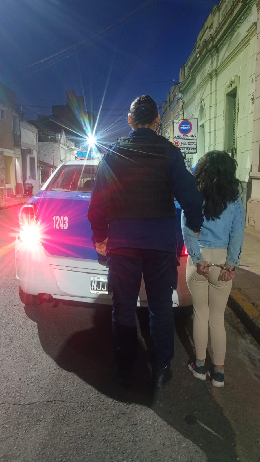 Aprehensión de una mujer por el robo de un celular en Paraná