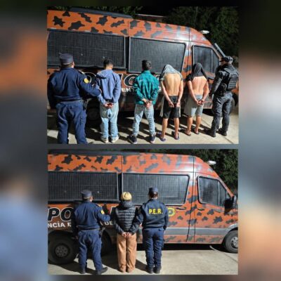 Allanamientos por abuso de armas: usaron drones para atrapar a los sospechosos e incautar elementos
