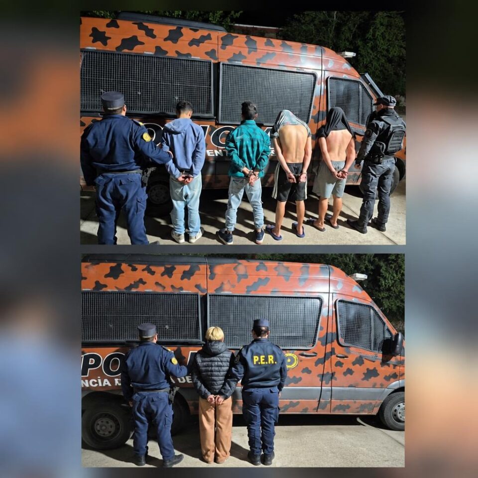 Allanamientos por abuso de armas: usaron drones para atrapar a los sospechosos e incautar elementos